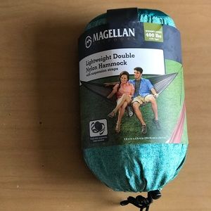 Lightweight Double Nylon Hammock with Straps